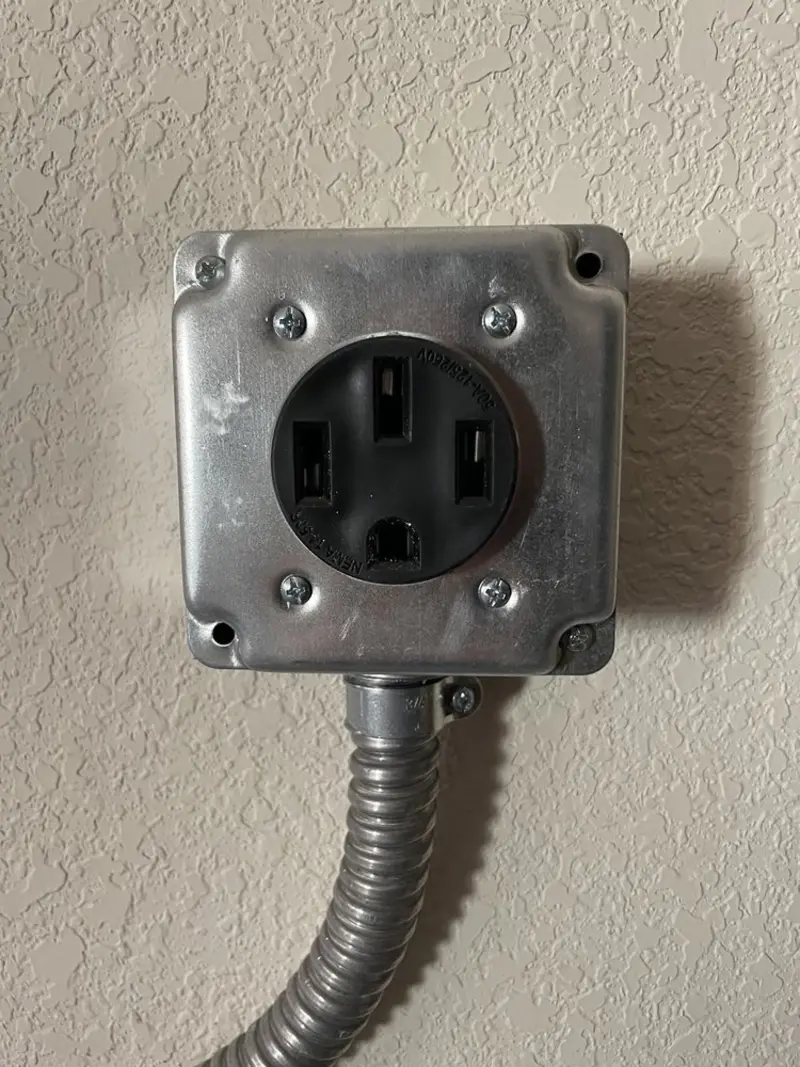 NEMA 14-50 outlet installed for Smart Home Electrical in East Rockingham
